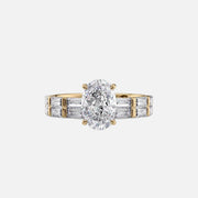  The Hailey Oval Lab Diamond Ring 14k Yellow Gold 003