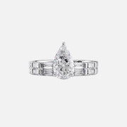  The Hailey Pear Lab Diamond Ring 14k White Gold 003
