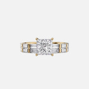  The Hailey Princess Lab Diamond Ring 14k Yellow Gold 003