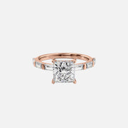 The Hailey Princess Lab Diamond Ring 18k Rose Gold 001