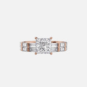  The Hailey Princess Lab Diamond Ring 18k Rose Gold 003