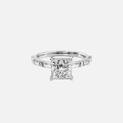  The Hailey Princess Lab Diamond Ring 18k White Gold 001