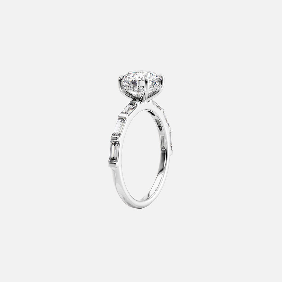  The Hailey Princess Lab Diamond Ring 18k White Gold 002