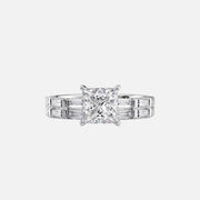  The Hailey Princess Lab Diamond Ring 18k White Gold 003