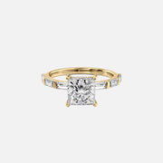  The Hailey Princess Lab Diamond Ring 18k Yellow Gold 001