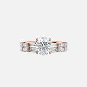  The Hailey Round Lab Diamond Ring 18k Rose Gold 003