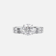  The Hailey Round Lab Diamond Ring 18k White Gold 003