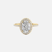 The Halo Michelle Oval Pave Moissanite Ring - KNT - Engagement Rings, Wedding Bands & Fine Jewelry