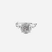  The Halo Twig Cushion Moissanite Ring 14k White Gold 001