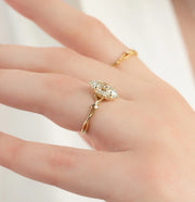  The Halo Twig Marquise Moissanite Ring 18k Yellow Gold 004 Final