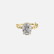  The Halo Twig Radiant Lab Diamond Ring 18k Yellow Gold 001