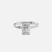 The Hidden Halo Camilla Radiant Pave Moissanite Ring - KNT - Engagement Rings, Wedding Bands & Fine Jewelry