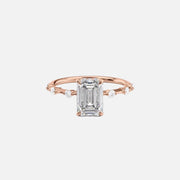  The Hidden Halo Penelope Emerald Lab Diamond Ring 14k Rose Gold 001
