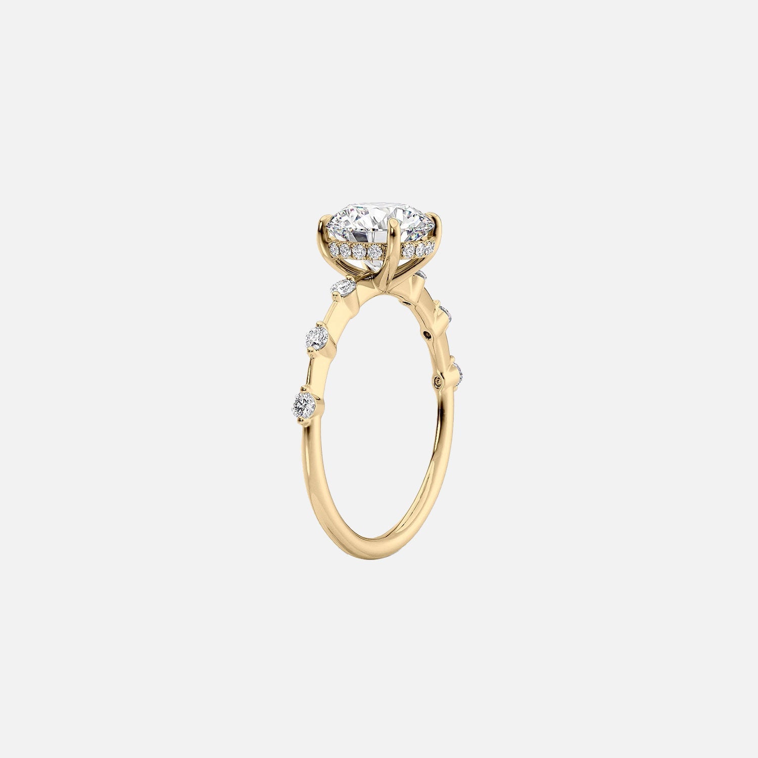  The Hidden Halo Penelope Marquise Lab Diamond Ring 14k Yellow Gold 002