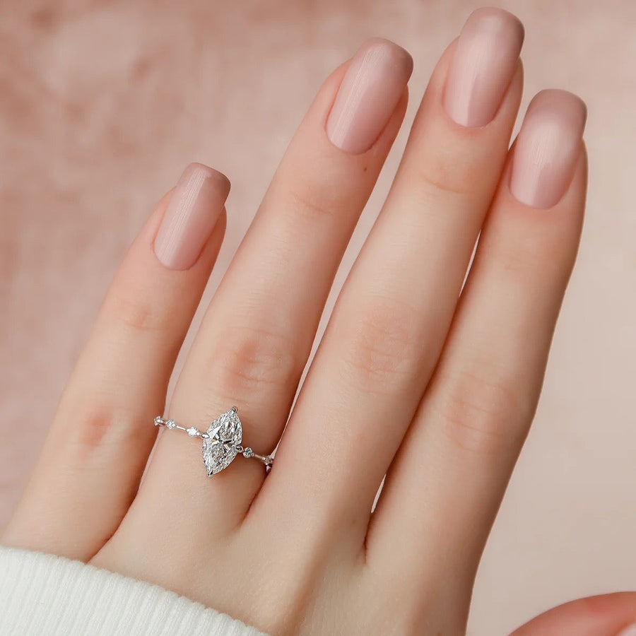  The Hidden Halo Penelope Marquise Moissanite Ring 14k White Gold 003