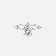  The Hidden Halo Penelope Pear Lab Diamond Ring 14k White Gold 001