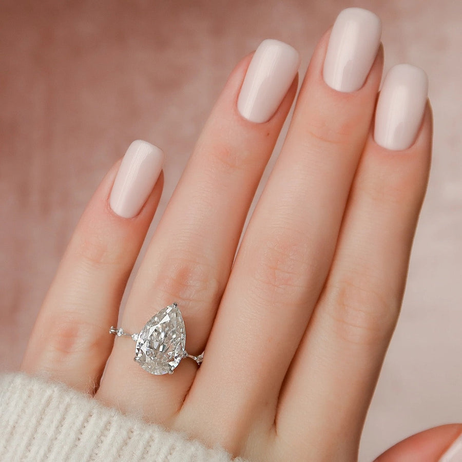  The Hidden Halo Penelope Pear Lab Diamond Ring 18k White Gold 003