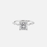  The Hidden Halo Penelope Princess Lab Diamond Ring 18k White Gold 001