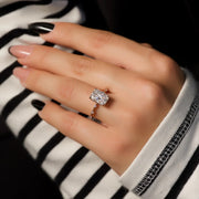  The Hidden Halo Penelope Radiant Lab Diamond Ring 18k Rose Gold 003