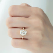  The Hidden Halo Penelope Radiant Lab Diamond Ring 18k Yellow Gold 003