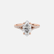  The Jade Marquise Moissanite Ring 18k Rose Gold 001