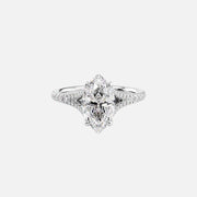  The Jade Marquise Moissanite Ring 18k White Gold 001