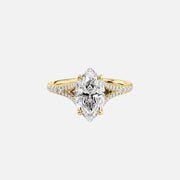  The Jade Marquise Moissanite Ring 18k Yellow Gold 001