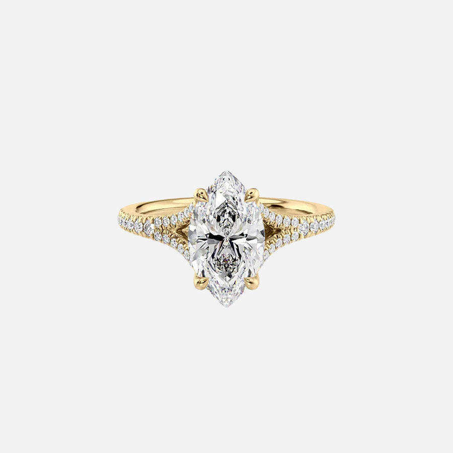  The Jade Marquise Moissanite Ring 18k Yellow Gold 001