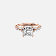  The Jade Princess Moissanite Ring 14k Rose Gold 001