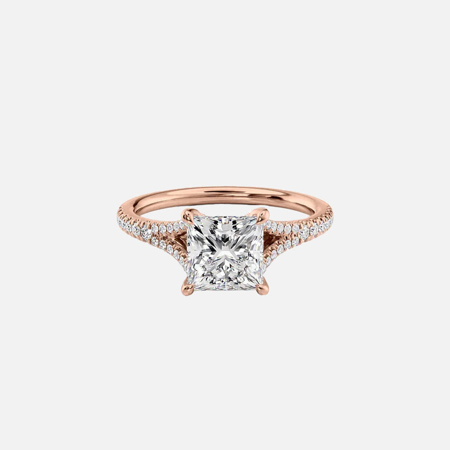  The Jade Princess Moissanite Ring 14k Rose Gold 001