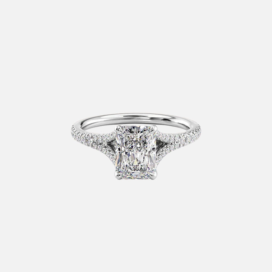  The Jade Radiant Lab Diamond Ring 14k White Gold 001