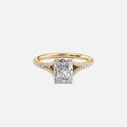  The Jade Radiant Lab Diamond Ring 18k Yellow Gold 001