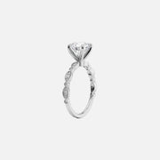  The Jasmine Oval Lab Diamond Ring 14k White Gold 002