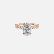  The Jasmine Oval Lab Diamond Ring 18k Rose Gold 001