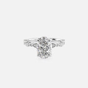  The Jasmine Oval Lab Diamond Ring 18k White Gold 001