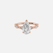  The Jasmine Pear Lab Diamond Ring 14k Rose Gold 001