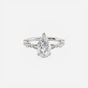  The Jasmine Pear Lab Diamond Ring 18k White Gold 001