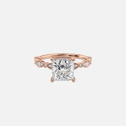  The Jasmine Princess Moissanite Ring 18k Rose Gold 001