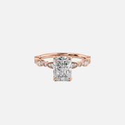  The Jasmine Radiant Lab Diamond Ring 14k Rose Gold 001
