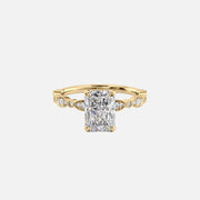 The Jasmine Radiant Lab Diamond Ring 14k Yellow Gold 001