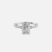  The Jasmine Radiant Lab Diamond Ring 18k White Gold 001