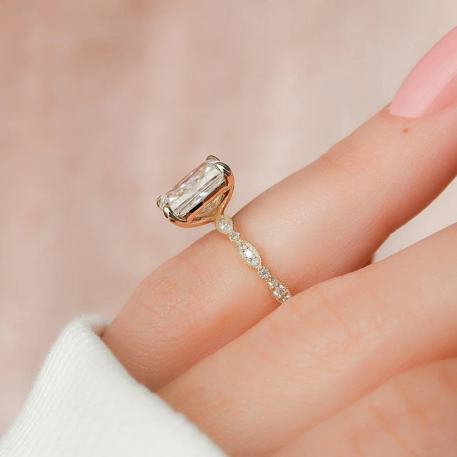  The Jasmine Radiant Lab Diamond Ring 18k Yellow Gold 004 Final