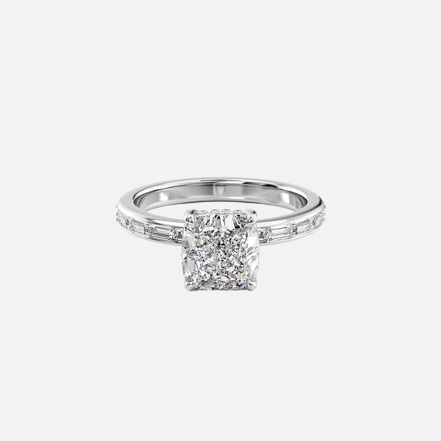  The Jennifer Cushion Lab Diamond Ring 18k White Gold 001