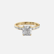  The Jennifer Cushion Lab Diamond Ring 18k Yellow Gold 001