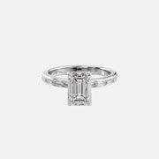  The Jennifer Emerald Lab Diamond Ring 14k White Gold 001