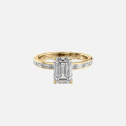 The Jennifer Emerald Lab Diamond Ring 14k Yellow Gold 001