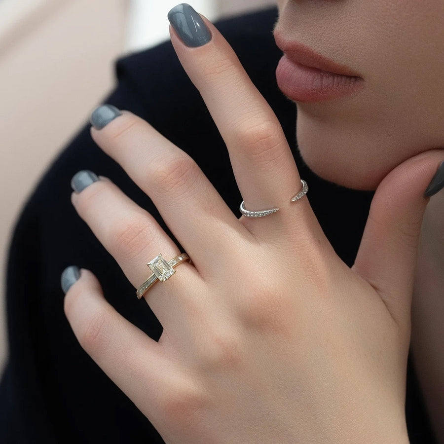  The Jennifer Emerald Lab Diamond Ring 14k Yellow Gold 005 Final