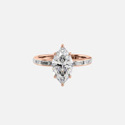  The Jennifer Marquise Lab Diamond Ring 14k Rose Gold 001