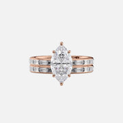  The Jennifer Marquise Lab Diamond Ring 14k Rose Gold 003