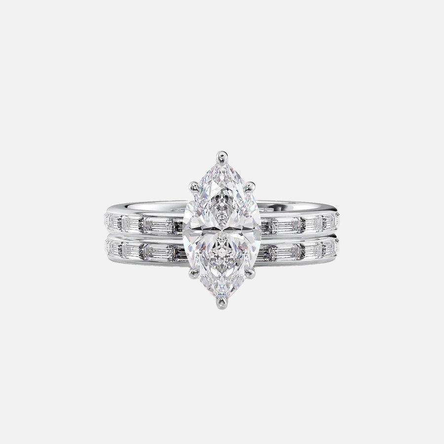  The Jennifer Marquise Lab Diamond Ring 18k White Gold 003
